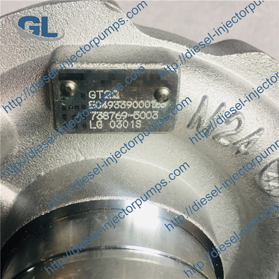 Turbocompressor GT22 738769-5003 E049339000128 E049339000054 para o caminhão de recolhimento de Foton Aoling com o motor de BJ493ZQ BJ493ZLQ3